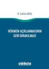 Hükmün Açıklanmasının Geri Bırakılması