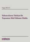 Yabancıların Türkiye'de Taşınmaz Mal Edinimi