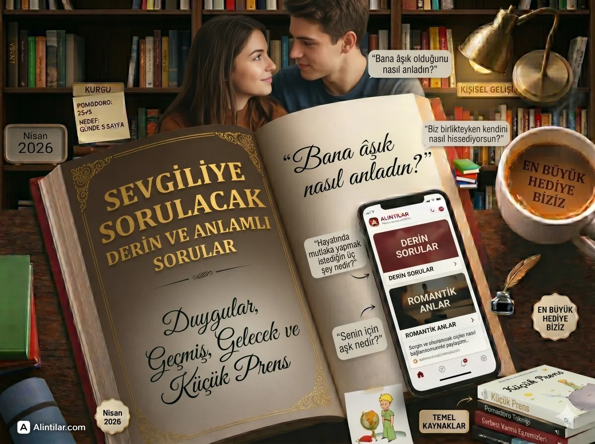 Sevgiliye Sorulacak Derin ve Anlamlı Sorular - Dijital Kitaplık