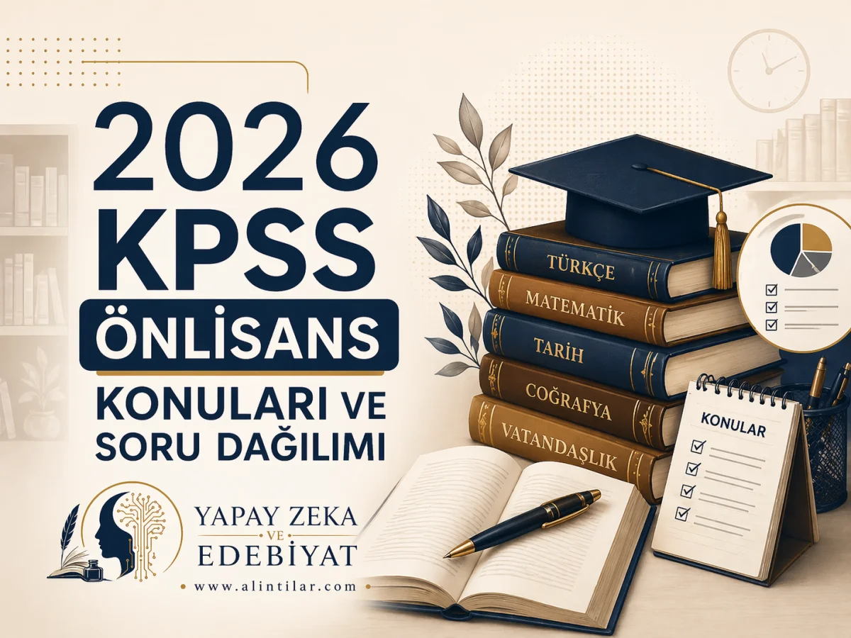 2026 KPSS Önlisans Konuları ve Soru Dağılımı