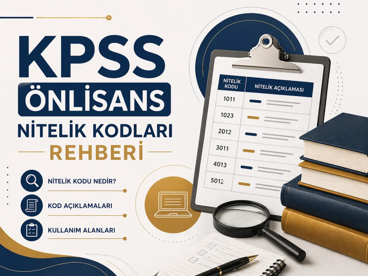KPSS Önlisans Nitelik Kodları Rehberi