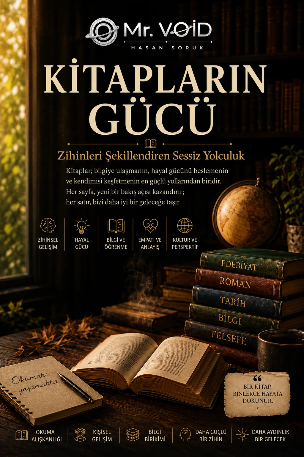 Kitapların Gücü: Zihinleri Şekillendiren Sessiz Yolculuk - Dijital Kitaplık